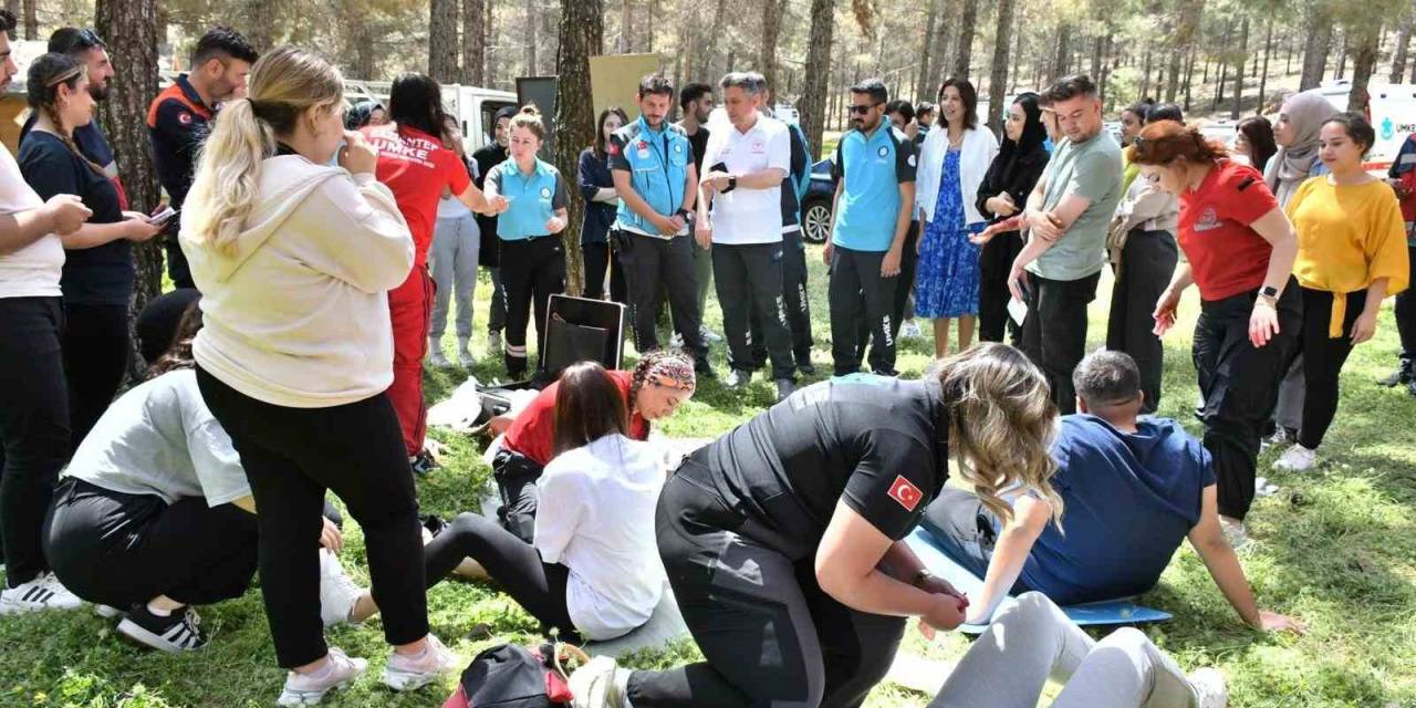 Gaziantep’te Gerçeği Aratmayan Afet Tatbikatı