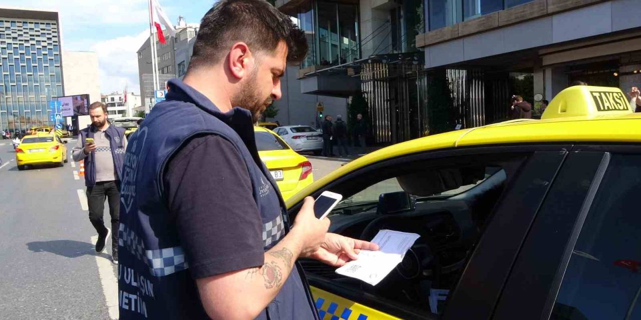 Taksilere Araç İçi Kamera Denetimi: 10 Araç Trafikten Men Edildi