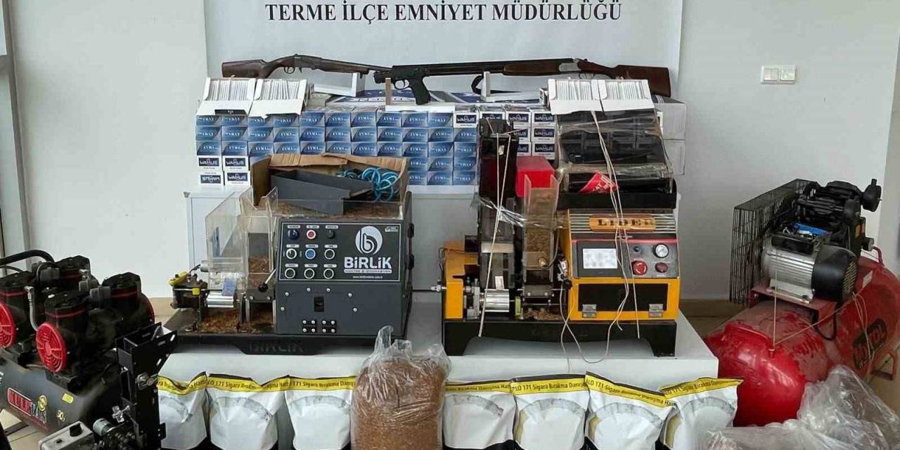 Samsun’da 76 Bin 520 Adet Makaron Ve 53,5 Kilo Tütün Ele Geçirildi