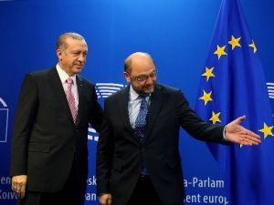 Erdoğan Avrupa Parlamentosu Başkanı Schulz’la Görüştü
