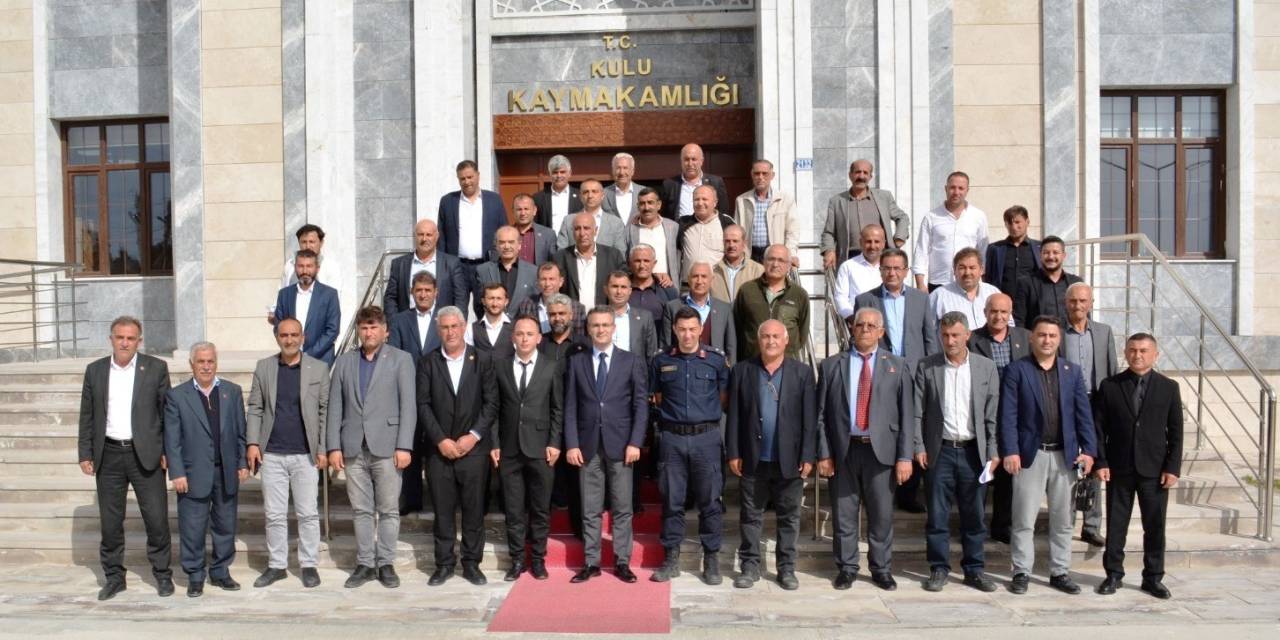 Kaymakam Canpolat Mahalle Muhtarları İle Bir Araya Geldi