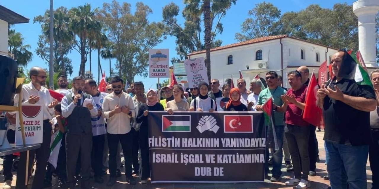 Köyceğiz’de Filistin’e Destek Yürüyüşü Yapıldı