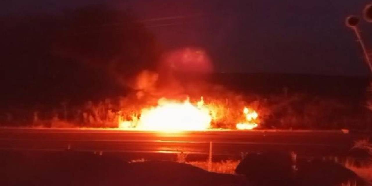 Siverek’te Kaza Yapan Otomobil Cayır Cayır Yandı: 1 Yaralı