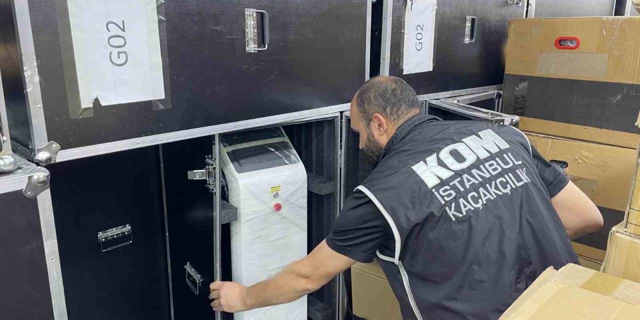 İstanbul’da Kaçakçılık Operasyonu: 100 Milyon Liralık Bakım Cihazı Ele Geçirildi