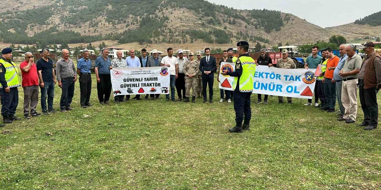 Jandarmadan Traktör Sürücülerine Güvenli Tarım Eğitimi