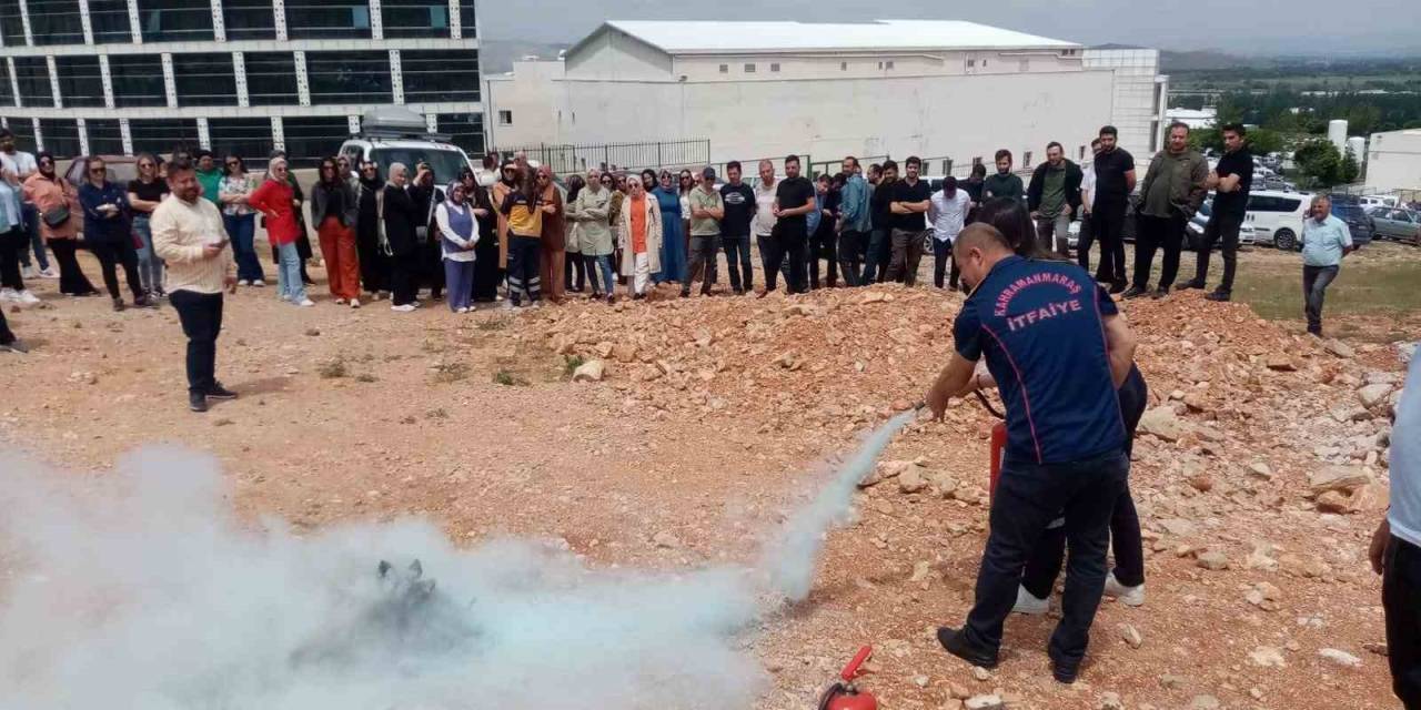 Kahramanmaraş İtfaiyesinden Yangın Ve Arama Kurtarma Tatbikatı