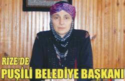 Rize'de Puşili Belediye Başkanı