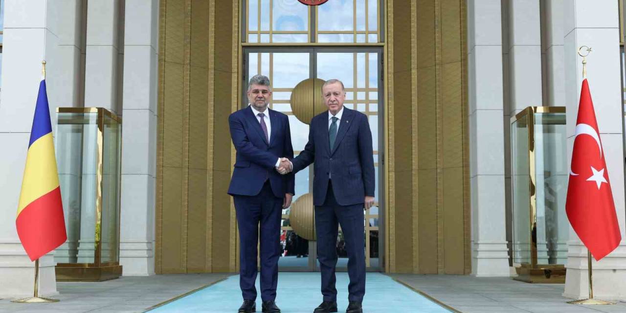 Cumhurbaşkanı Erdoğan, Romanya Başbakanı  Ciolacu’yu Resmi Törenle Karşıladı