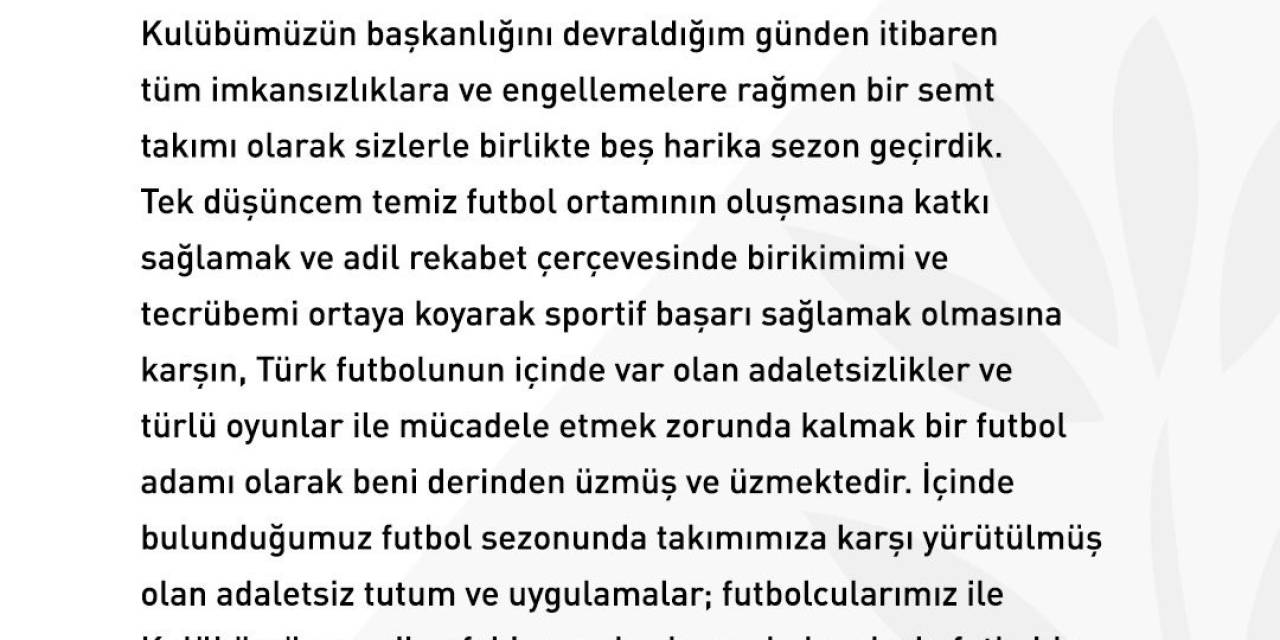 Süleyman Hurma: "Karagümrük’ün Daha Da Güçlenerek Süper Lig’e Döneceğinden Kimsenin Şüphesi Olmasın"