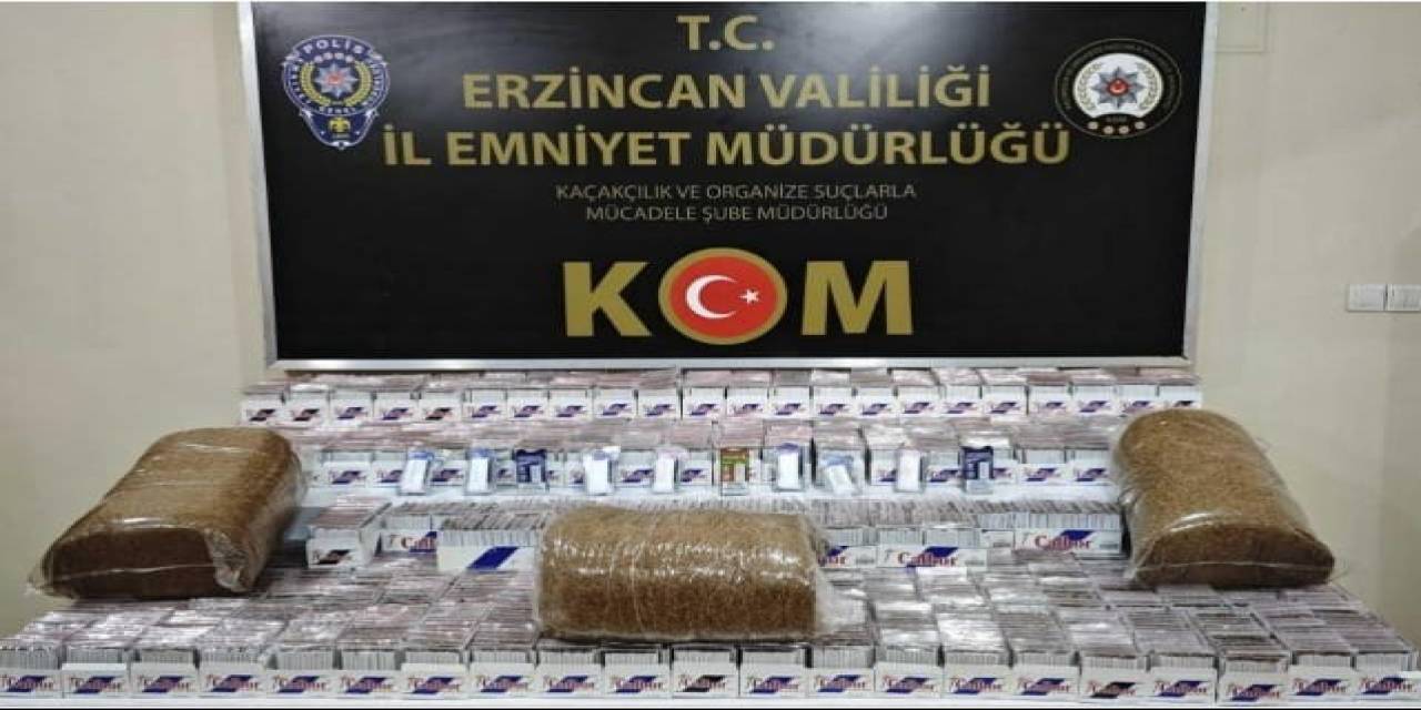 Erzincan’da Piyasa Değeri 180 Bin Tl Olan Makaron Ele Geçirildi