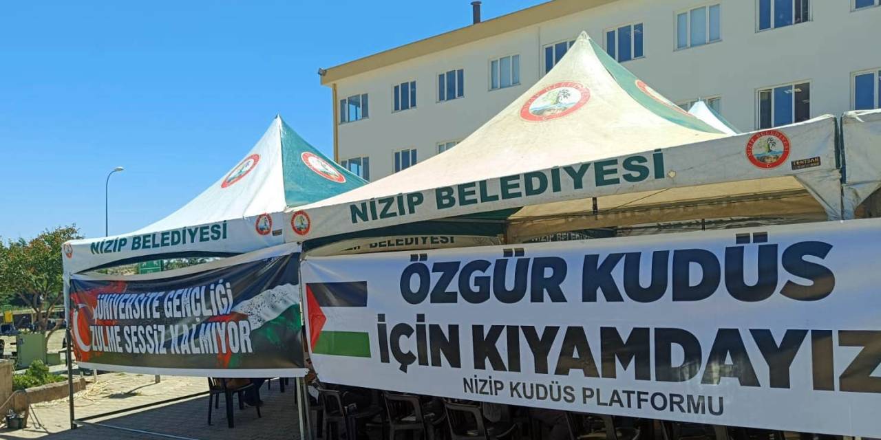 Gaün’de Gazze Protestosu