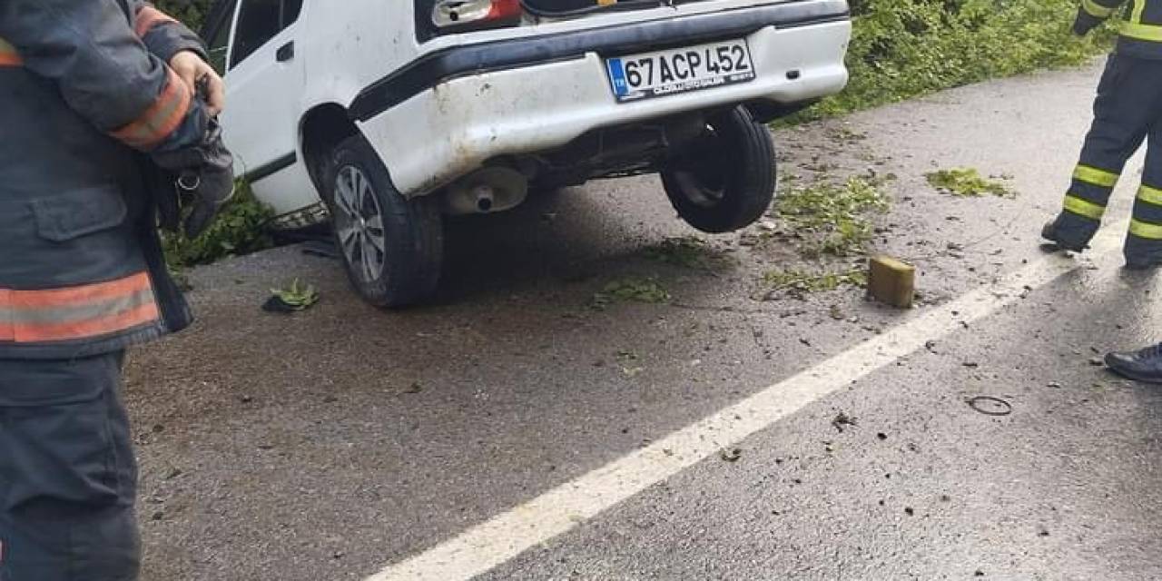 Zonguldak’ta Trafik Kazası; 2 Yaralı