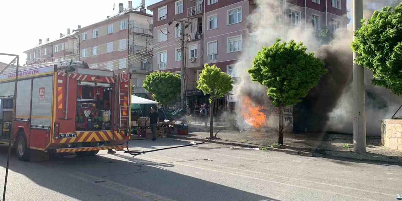 Karaman’da Patlayan Elektrik Trafosu Korkuttu