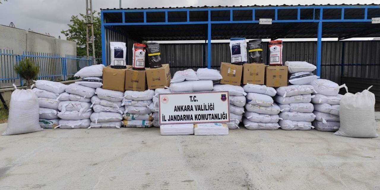 Ankara’da 3 Milyon 825 Bin Liralık Kaçak Tütün Ele Geçirildi