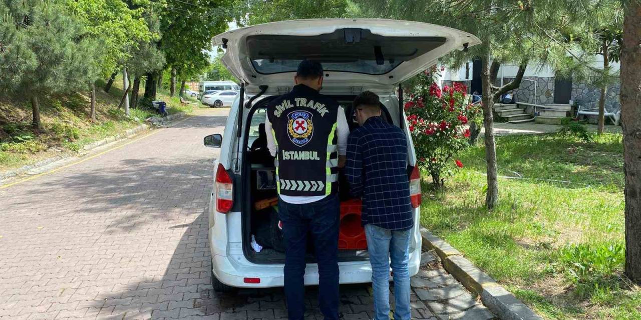 Trafikte Aracını Motosikletlinin Üzerine Süren Sürücüye Ceza Yağdı