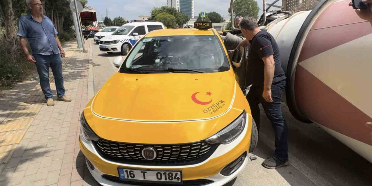 Ticari Taksi Şoföründen Hayat Kurtaran Manevra