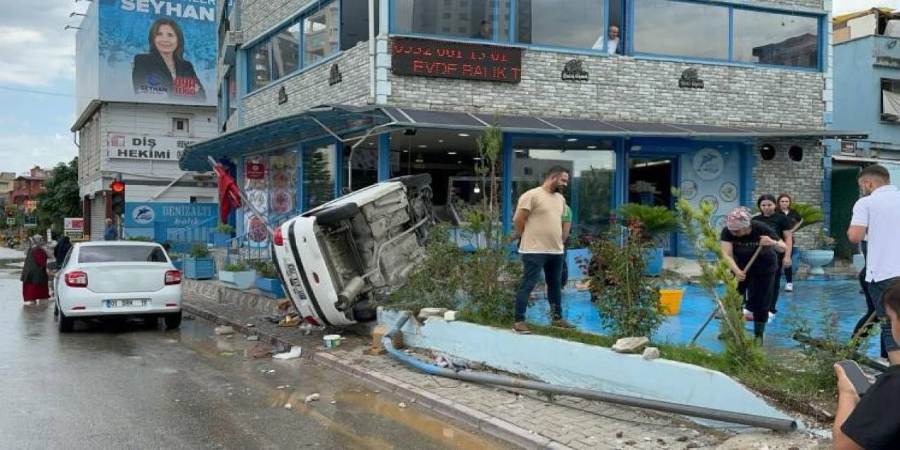 Direksiyon Hakimiyetini Kaybeden Otomobil Balıkçıya Çarptı: 2 Yaralı