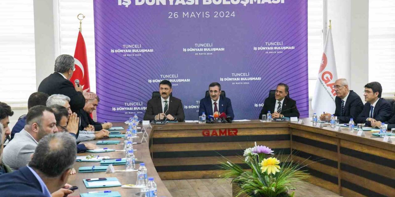 Cumhurbaşkanı Yardımcısı Yılmaz: "Bu Zamana Kadar Da Tunceli’ye 300 Milyonu Aşan Bir Hibe Desteği Sağlandı"