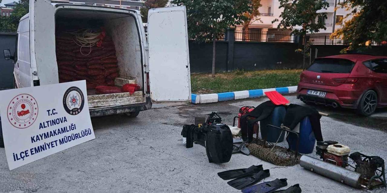 Yalova’da 2 Ton 300 Kilo Kaçak Midye Ele Geçirildi