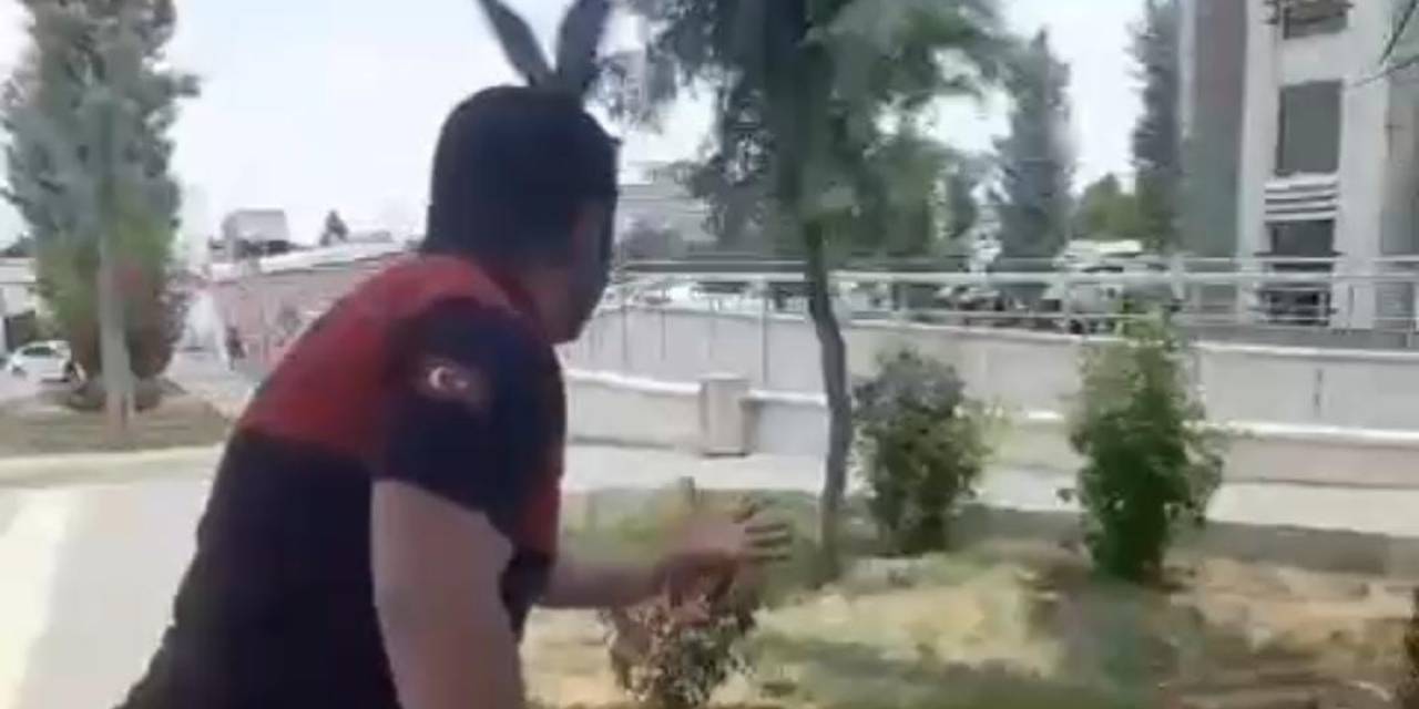 Şanlıurfa’da Demir Kolonda Mahsur Kalan Güvercin Kurtarıldı