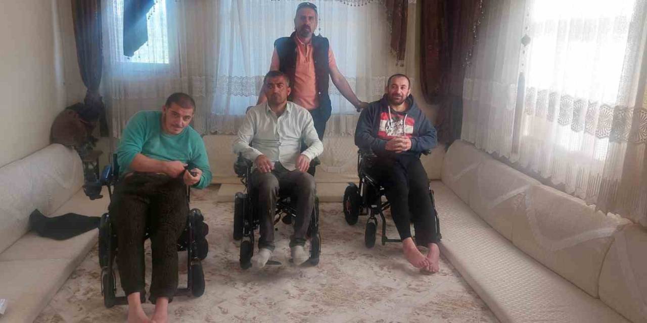Felçli Üç Kardeş, Akülü Sandalyelerine Kavuştu