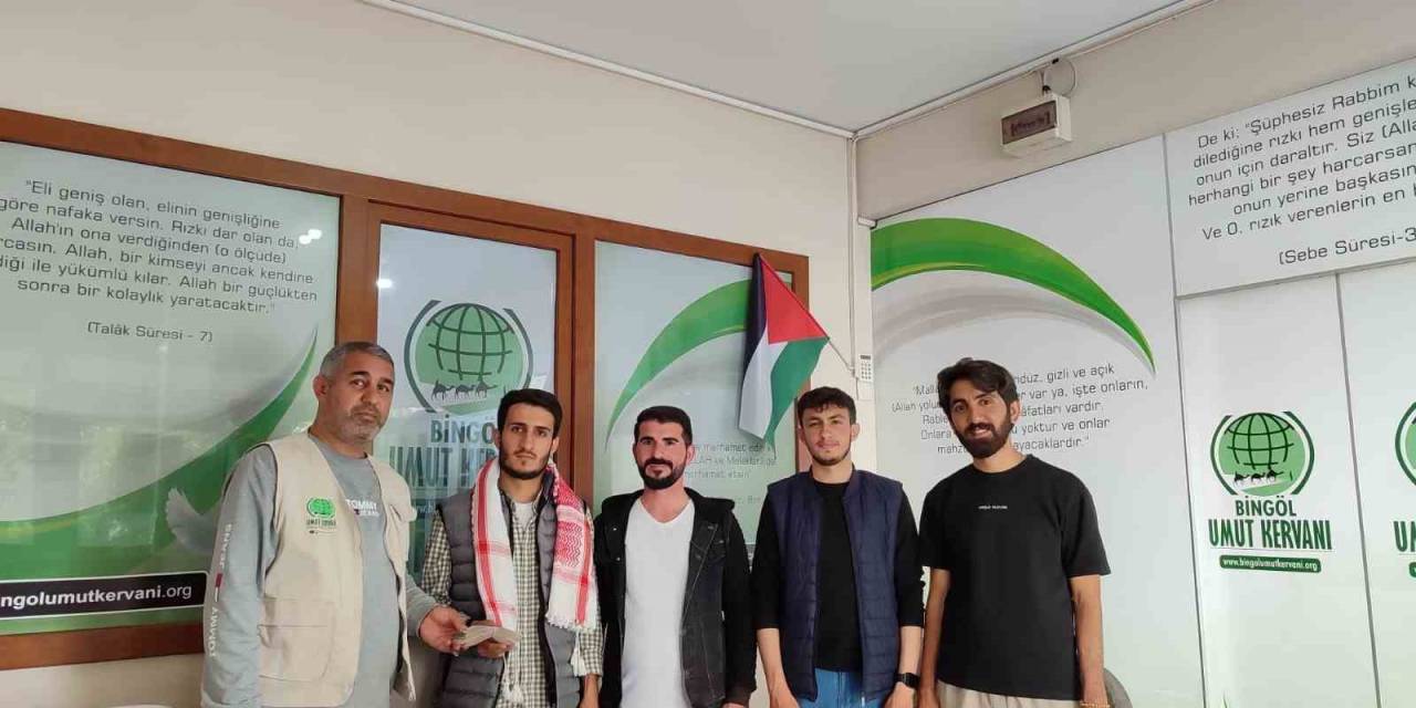 Bingöl’de Üniversite Öğrencilerinden Gazze’ye Anlamlı Destek