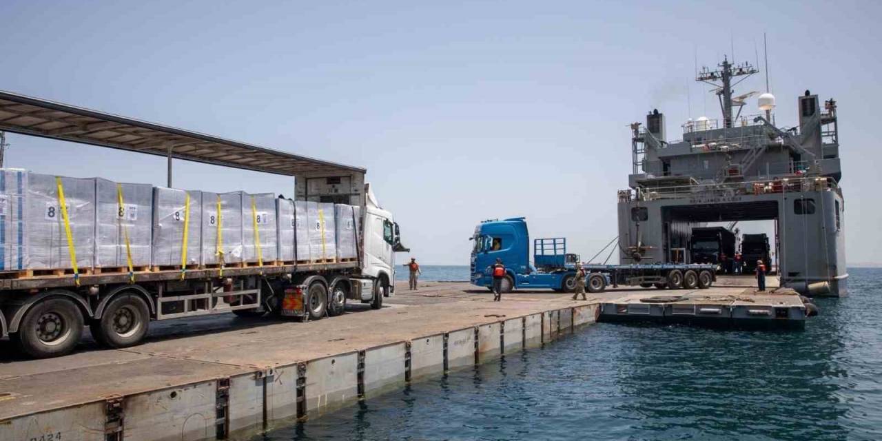 Abd’nin Gazze Şeridi Kıyısına Kurduğu İskelede Parça Kopması Sonucu Operasyonlar Askıya Alındı