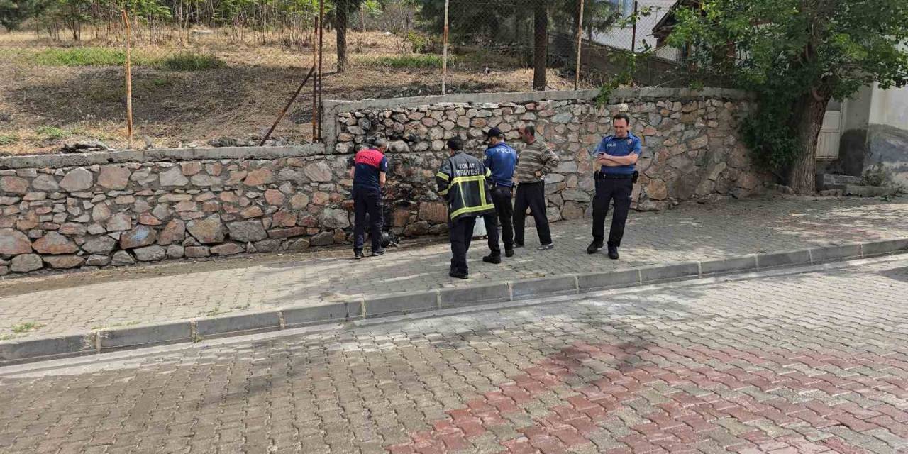 Tokat’ta Çay İçmek İçin Yaktığı Mutfak Tüpü Alev Aldı