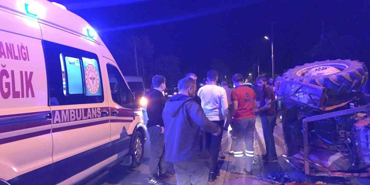 Askf Başkanının Karıştığı Kazada Traktör Devrildi: 1 Yaralı