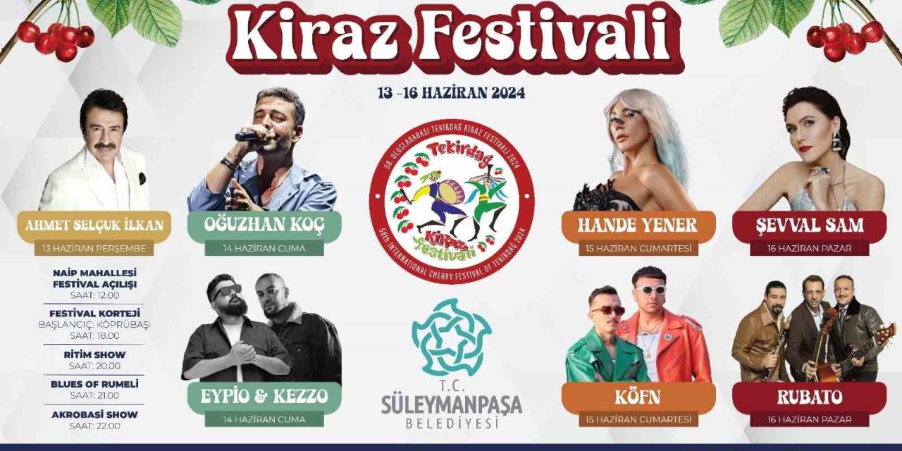 Kiraz Festivali Sanatçıları Belli Oldu