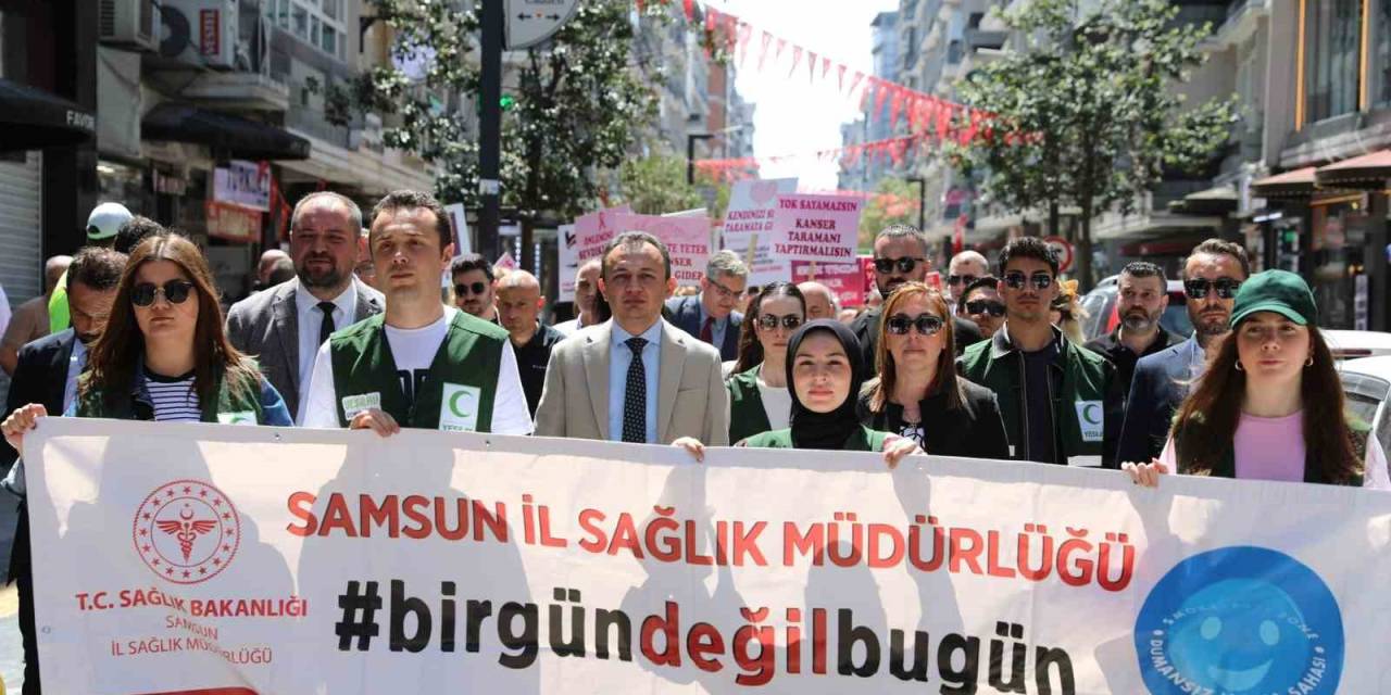 ’tütünsüz Sağlıklı Yaşama’ Dikkat Çekmek İçin Yürüdüler