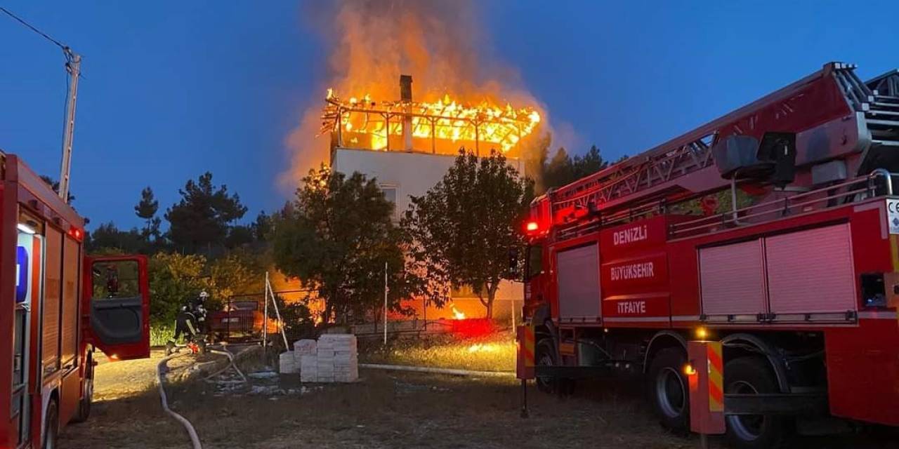 Denizli’de 2 Katlı Binada Çıkan Yangında Bir Kişi Hayatını Kaybetti