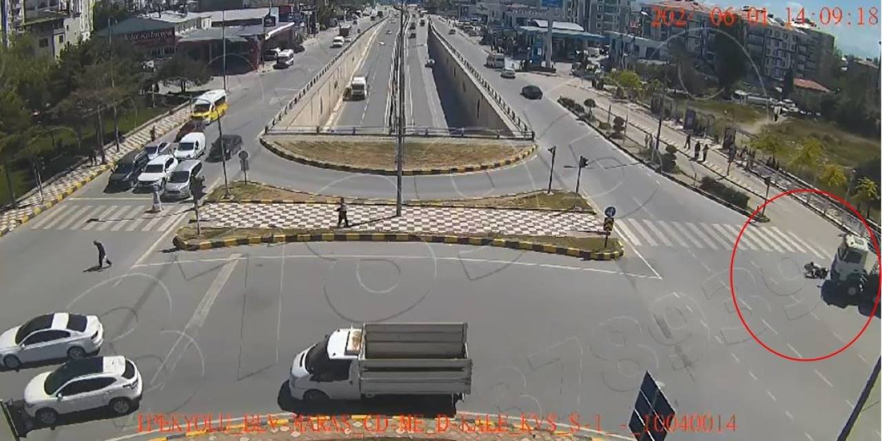 Bisikletli Öğretmenin Hayatını Kaybettiği Feci Kaza Kamerada