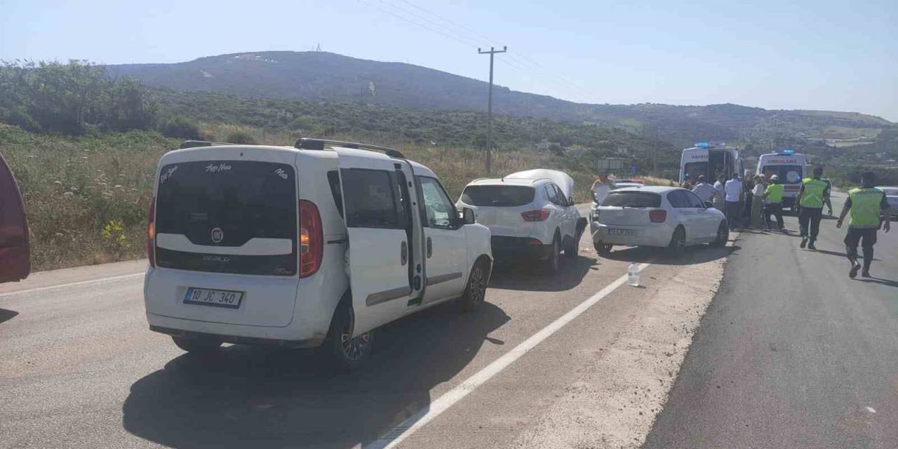 Balıkesir’de Zincirleme Kaza: 2 Kişi Yaralandı