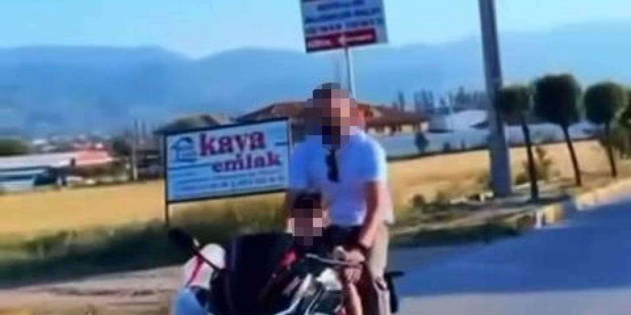 Küçük Çocuklara Motosiklet Kullandırıp Sosyal Medyada Paylaştılar