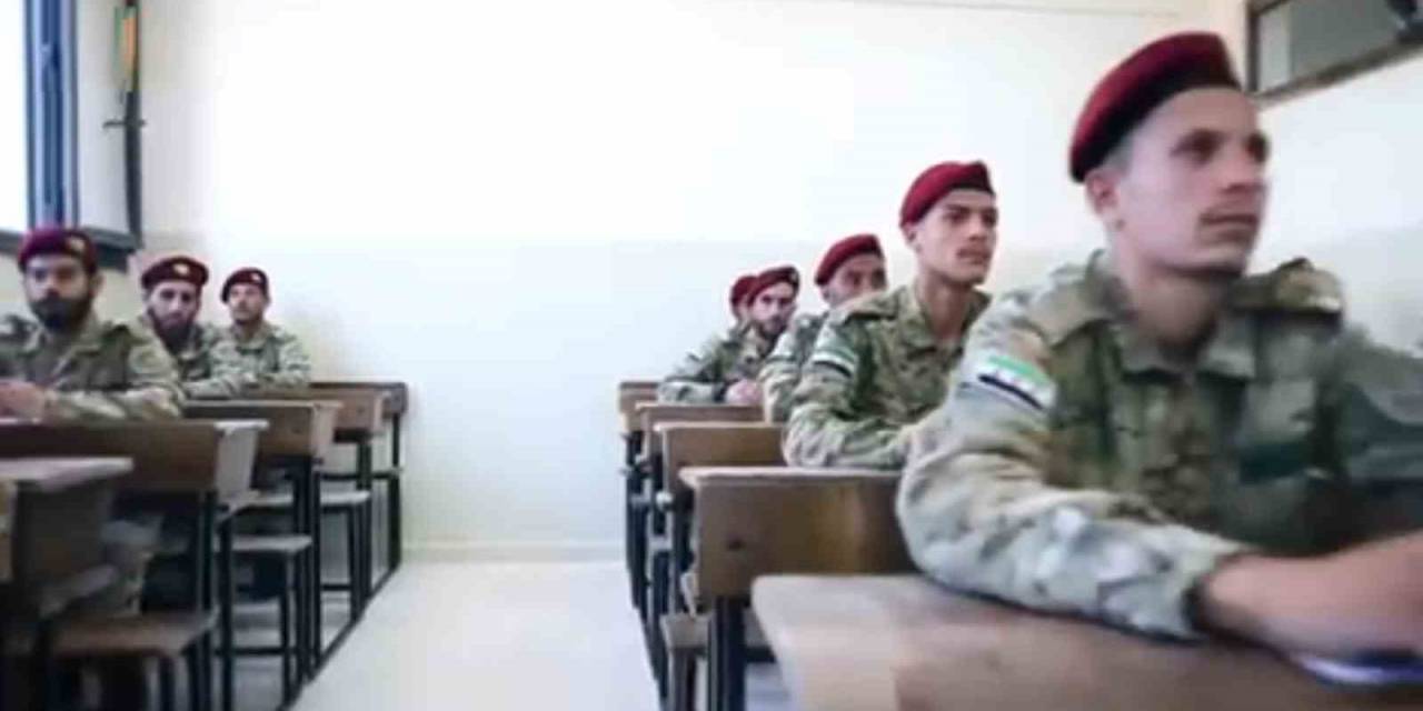 Suriye Milli Ordusu Askerlerinin Eğitimi İçin Savunma Bakanlığı Harp Okulu Açıldı