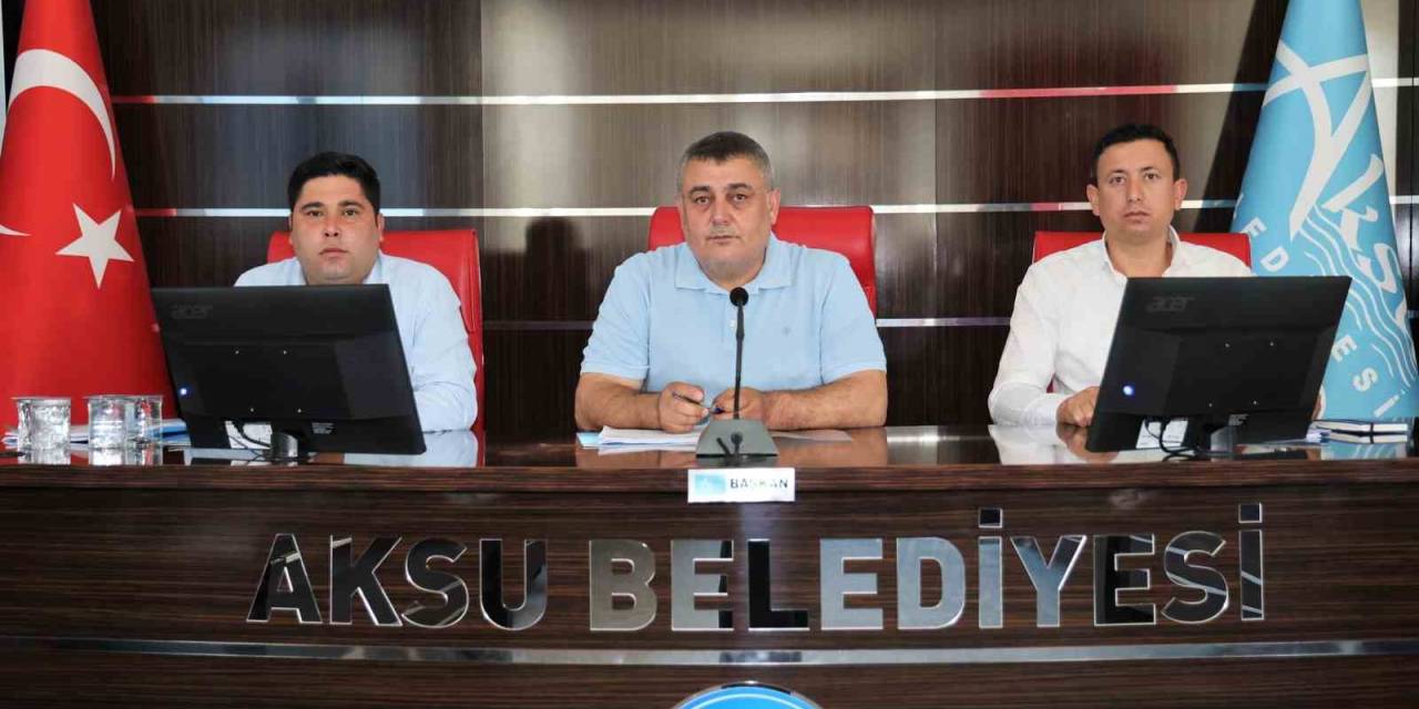 Aksu Belediyesi Meclisinde İsrail’in Filistin’e Yönelik Saldırıları Kınandı