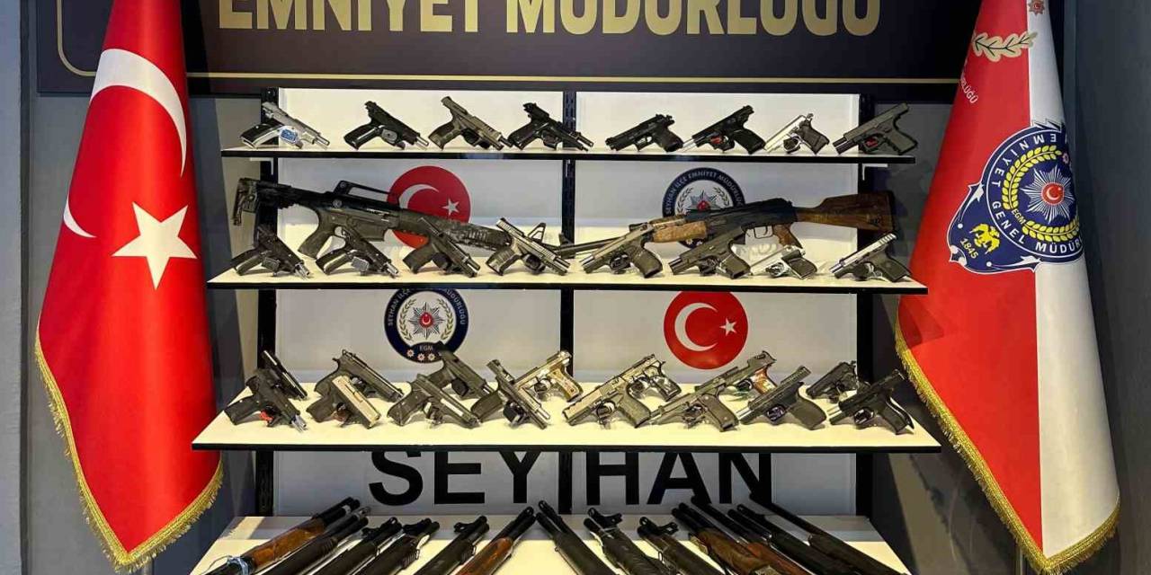 Seyhan Polisi 58 Silah Ele Geçirdi, 247 Aranan Şahıs Yakaladı