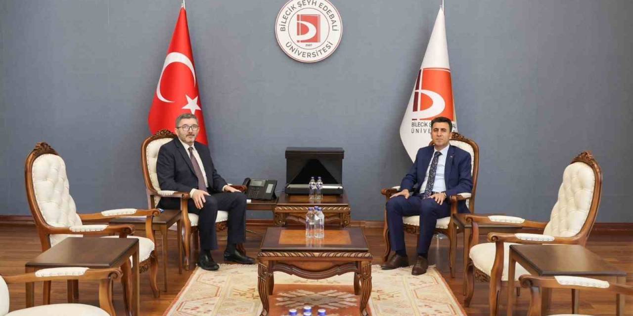 Vali Aygöl’den Çiçeği Burnunda Rektör Kaplancıklı’ya İade-i Ziyaret