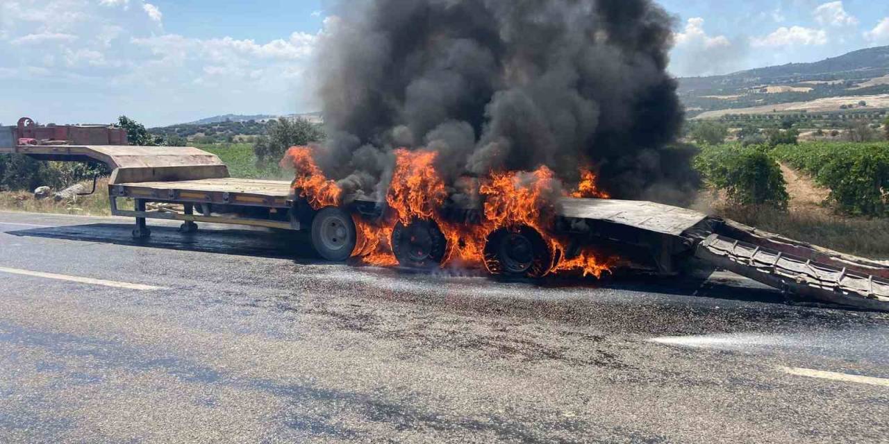 Patlayan Lastik Yangına Neden Oldu