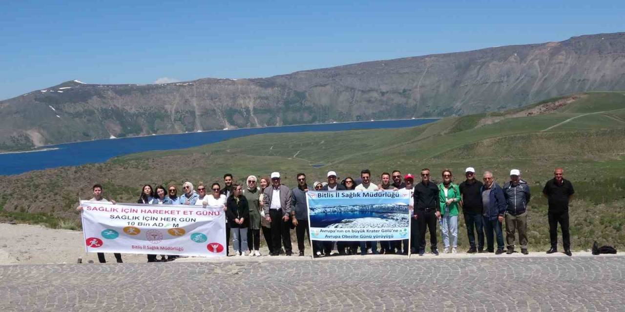 Avrupa’nın En Büyük Kraterinde Obezite Günü Yürüyüşü