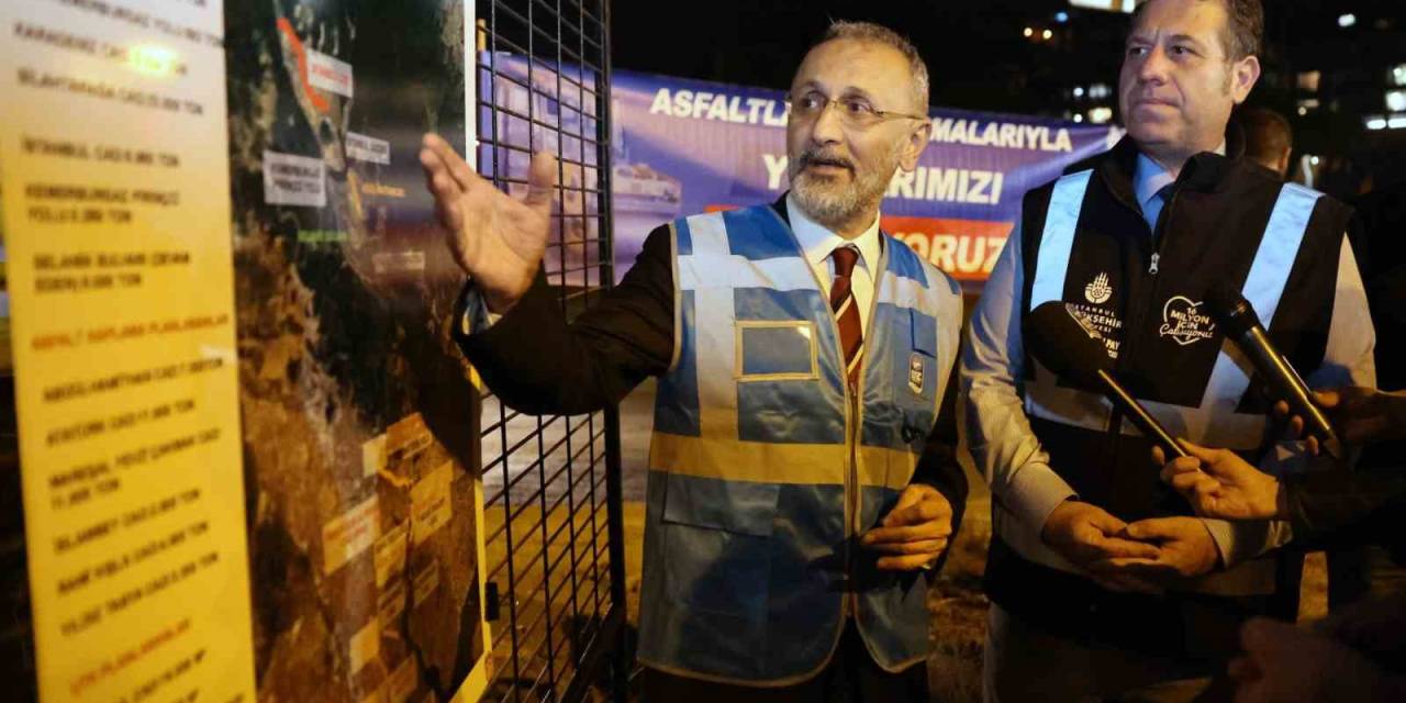 Eyüpsultan’da İbb Koordinasyonunda Asfaltlama Çalışmaları Aralıksız Sürüyor