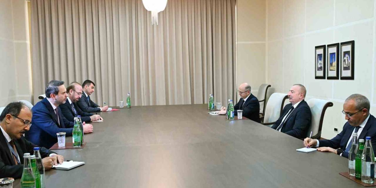 Aliyev, Enerji Ve Tabii Kaynaklar Bakanı Bayraktar’ı Kabul Etti