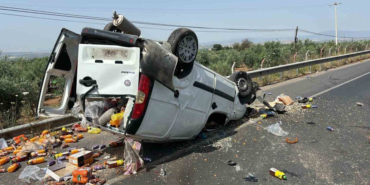 Manisa’da İki Araç Çarpıştı: 1 Ölü, 5 Yaralı