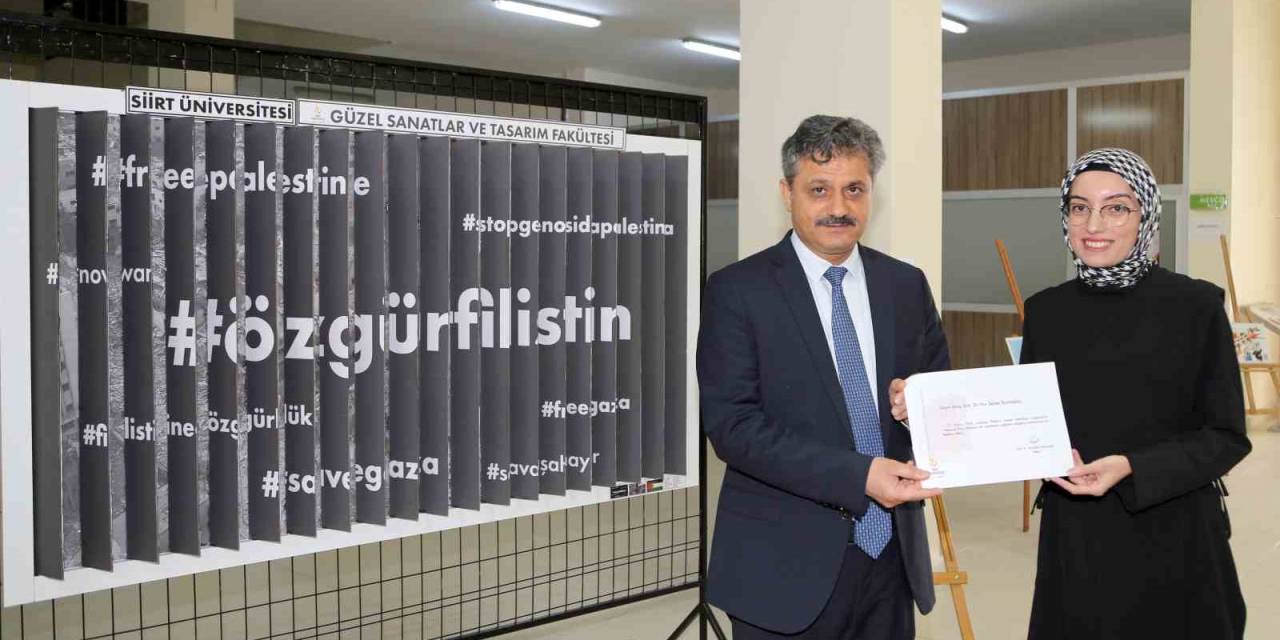 Siirt’te ’karikatürlerin Diliyle Gazze Soykırımı’ Sergisi Düzenlendi