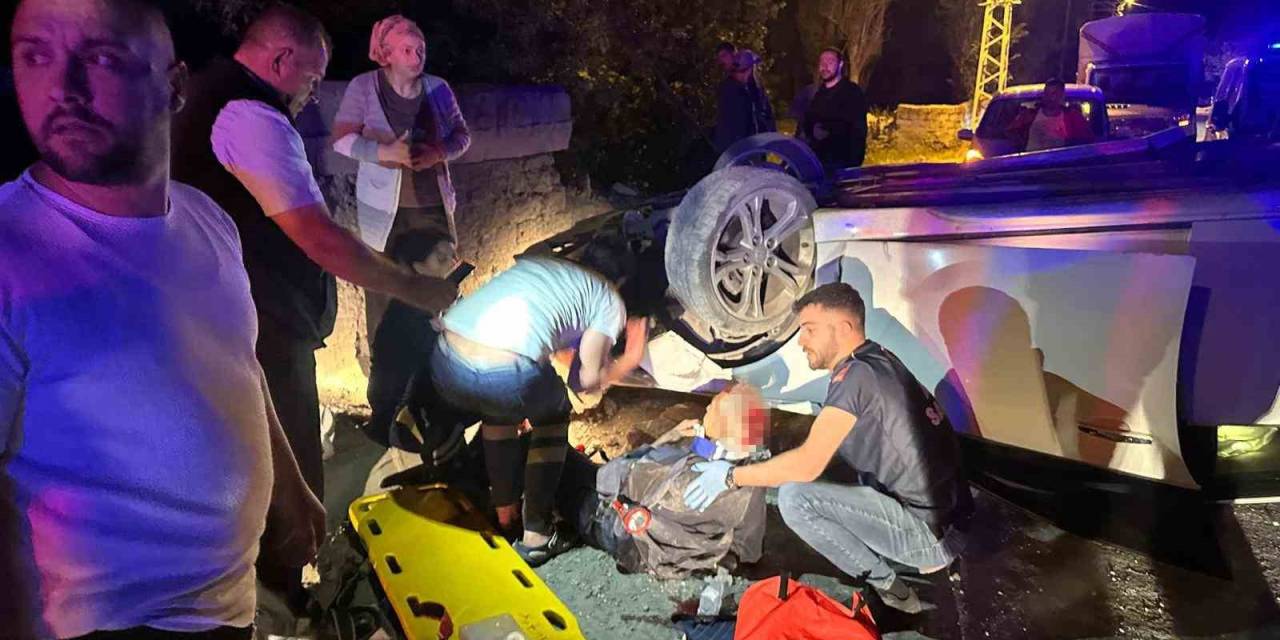 Kağızman’da Otomobil Takla Attı: 2 Yaralı