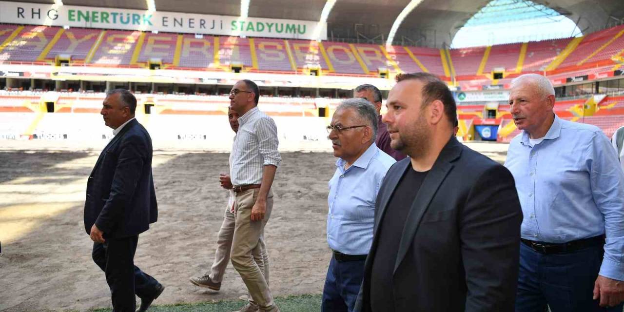 Başkan Büyükkılıç’tan Stadyum İncelemesi