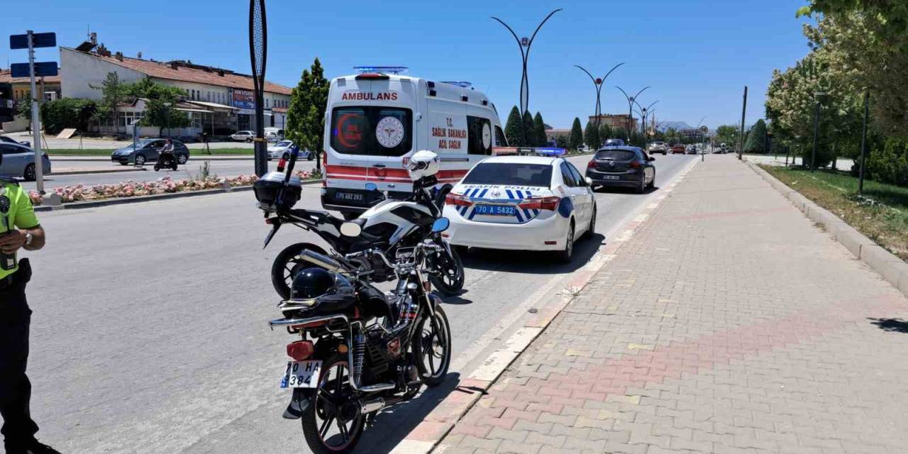 Karaman’da Otomobil İle Motosiklet Çarpıştı: 1 Yaralı