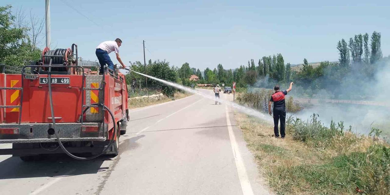Hisarcık’ta Arazi Yangını