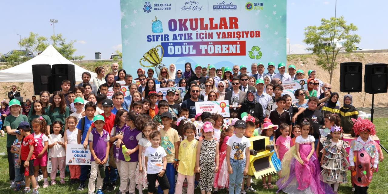 Selçuklu’da Okullar Arası Sıfır Atık Yarışması’nın Ödülleri Sahiplerini Buldu